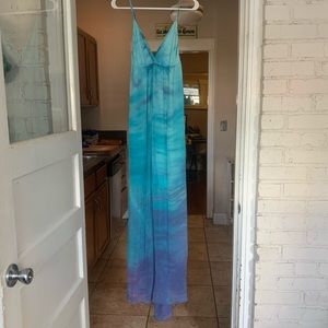 Gypsy 05 blue/purple maxi flowy dress!